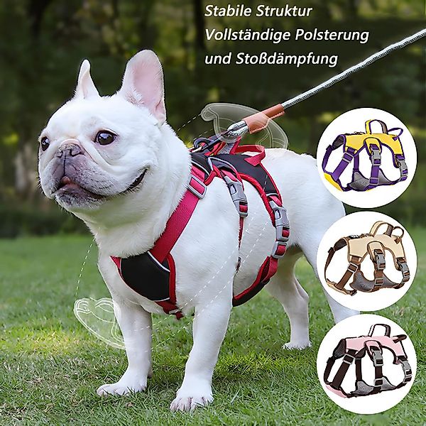 Beaface Hunde-Geschirr Hund Rückenstützgurt, reflektierendes Anti-Zug günstig online kaufen