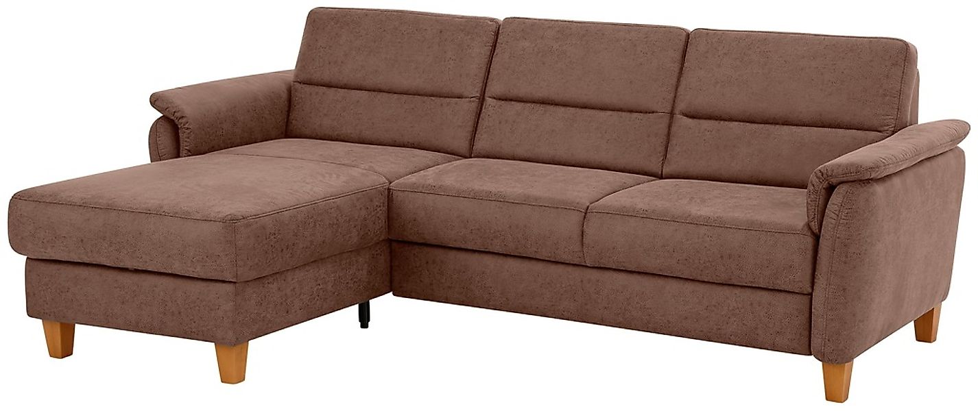 Home affaire Ecksofa "Palmera L-Form, B: 244 cm" optional Bettfunktion & Be günstig online kaufen