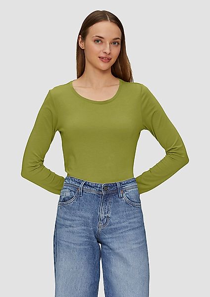s.Oliver Langarmshirt Longsleeve aus Baumwollstretch günstig online kaufen