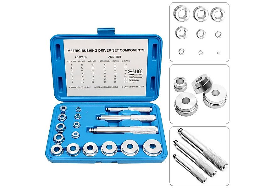 CCLIFE Multitool 17tlg Radlager Druckstück Treibsatz Werkzeug Eintreiber, ( günstig online kaufen