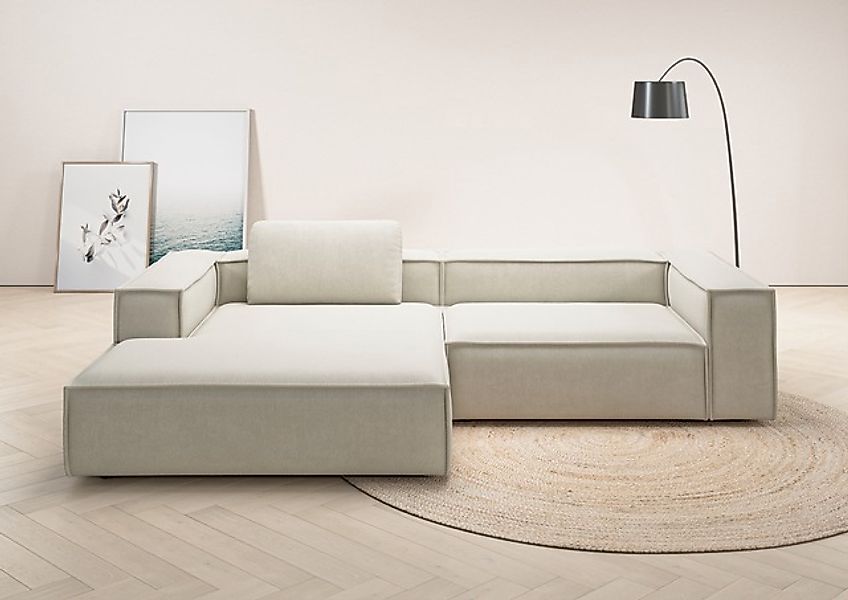 Home affaire Ecksofa »Watertown, modernes XXL L-Form, 306 cm breit« Großzüg günstig online kaufen