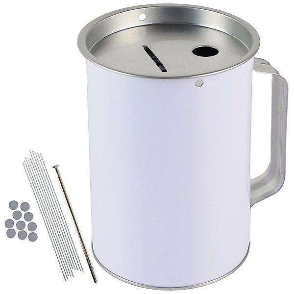 HMF 48000-07 Spendendose mit Griff 15 x 10 cm Lichtgrau günstig online kaufen