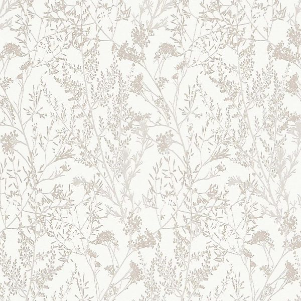Bricoflor Blumentapete in Creme günstig online kaufen