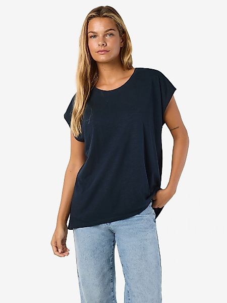 Noisy may Kurzarmshirt "NMMATHILDE S/S LOOSE LONG TOP NOOS" Baumwollmischun günstig online kaufen