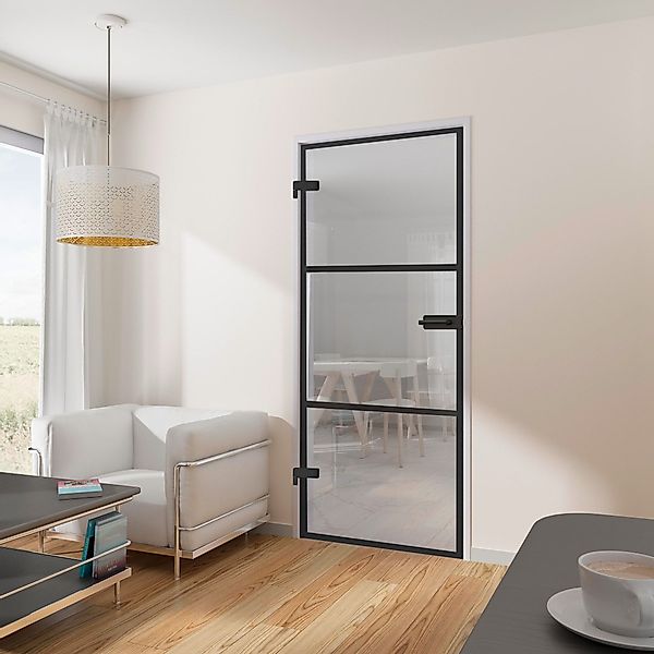 inova wohnen Zimmertür mit schwarzem 3 günstig online kaufen