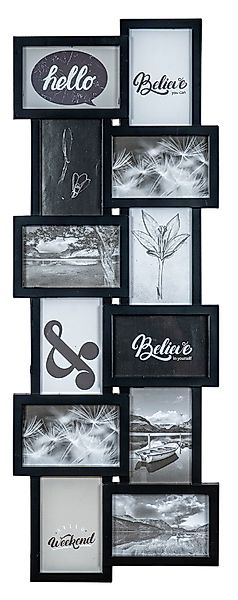 Levandeo® Bilderrahmen Collage, Bilderrahmen Schwarz 12 günstig online kaufen