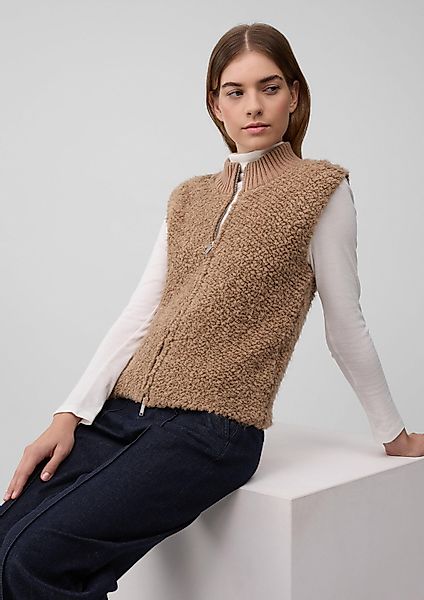 s.Oliver Funktionsweste Strickjacke Strickweste mit Zwei-Wege-Reißverschlus günstig online kaufen
