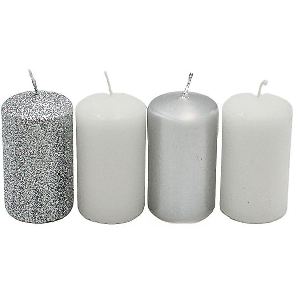 Dekohelden24 Adventskerze Stumpenkerze, Adventskerzen, Adventskranzkerzen, günstig online kaufen