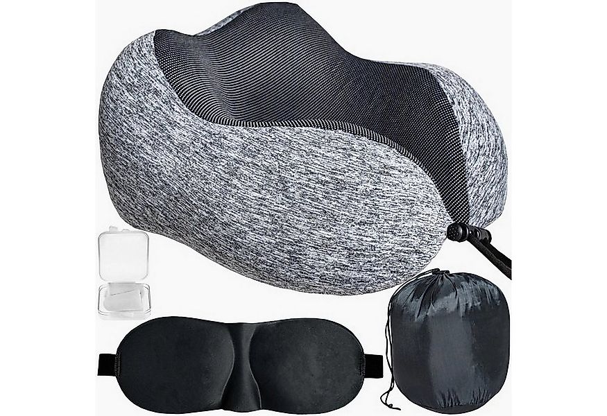 NYVI Reisekissen Reisekissen 3in1 - Reiseset mit Nackenkissen, Schlafmaske, günstig online kaufen