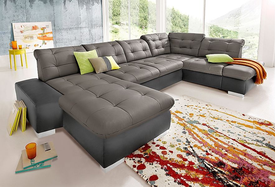 sit&more Wohnlandschaft "Palomino U-Form" wahlweise in XL oder XXL günstig online kaufen