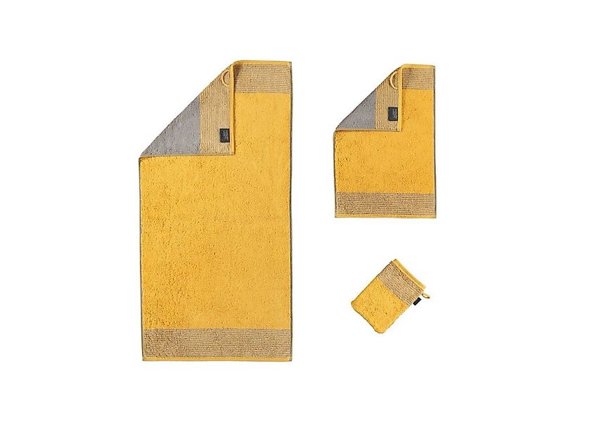 Cawö Handtuch Waschhandschuh Two-Tone 590 57 Curry, Walkfrottier (1-St), St günstig online kaufen