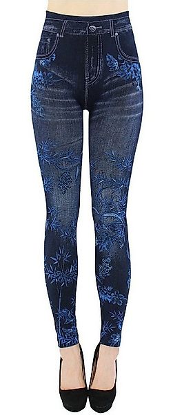 dy_mode Jeggings Damen Jeggings Leggings in Jeans Optik High Waist Jeansleg günstig online kaufen