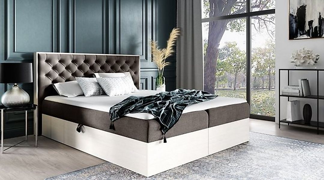 Luxusbetten24 Holzbett Designer Holzbett Neola, mit Stauraum günstig online kaufen