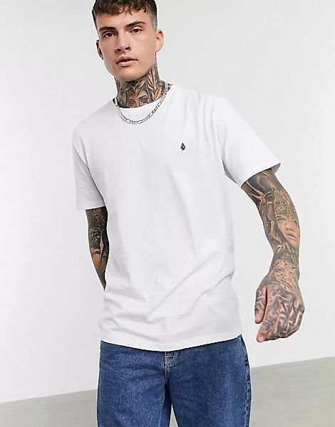 Volcom – Stones Blanks – Weißes T-Shirt günstig online kaufen
