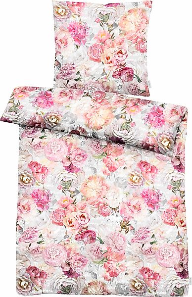 APELT Bettwäsche "Hannah" Kunstvoll gemalte Rosen im Aquarellstil günstig online kaufen
