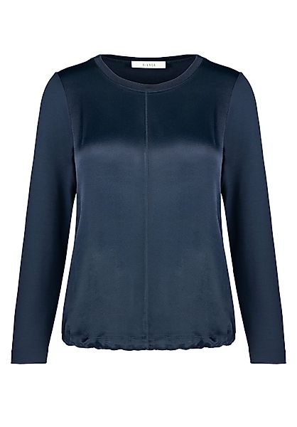 bianca Rundhalsshirt CHARLINE aus modernem Materialmix günstig online kaufen