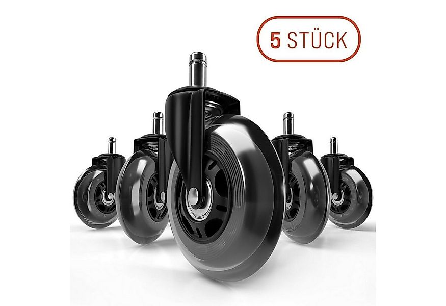 Vendix Stuhlrolle 5x Bürostuhl Rollen leise und kratzerfrei - Universal Har günstig online kaufen