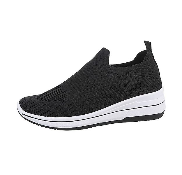 Ital-Design Damen Low-Top Freizeit Sneaker (85960396) Keilabsatz/Wedge Snea günstig online kaufen