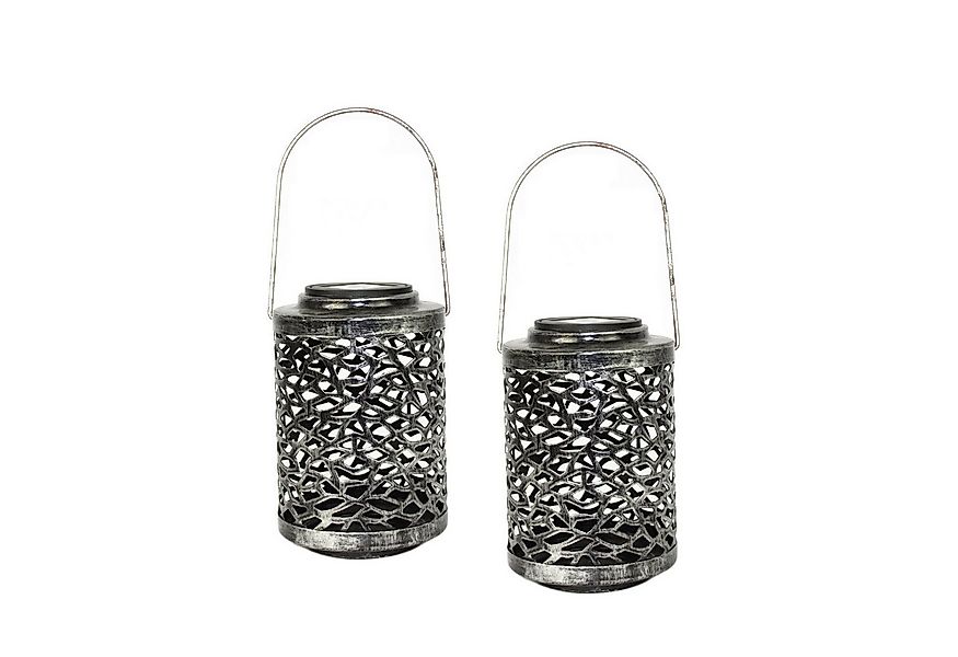 HTI-Living LED Laterne Solarlaterne Mosaik 2er Set Luna, Ein-/Ausschalter, günstig online kaufen