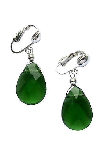 Gemshine Paar Ohrclips Turmalin Quarz Tropfen günstig online kaufen