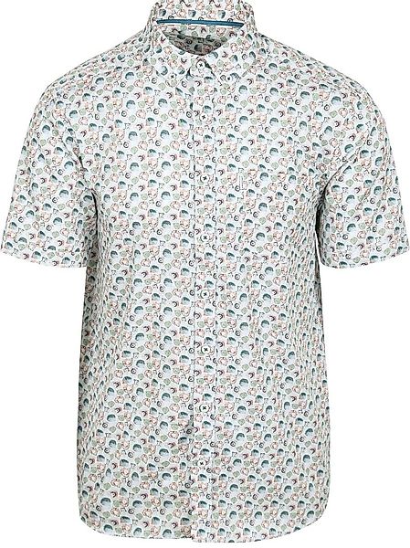 State Of Art Short Sleeve Hemd Druck Twill Hellblau  - Größe M günstig online kaufen