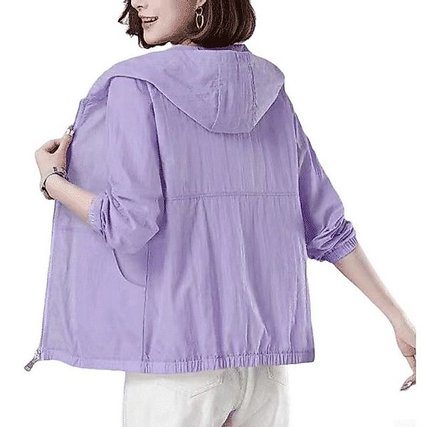 YRIIOMO Sommerjacke Jugend Jacken Modische Sonnenjacke mit UV Schutz für Fr günstig online kaufen