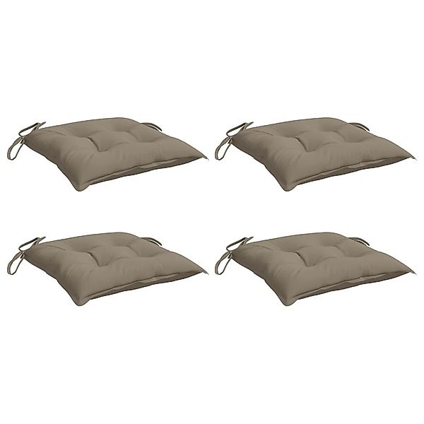 vidaXL Sitzauflage Palettenkissen 4 Stk. Taupe günstig online kaufen