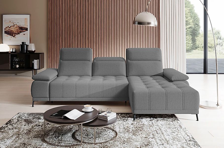 WERK2 Ecksofa "Focus-S, inkl. elektr. Sitzvorzug, manuelle Kopfteilverstell günstig online kaufen