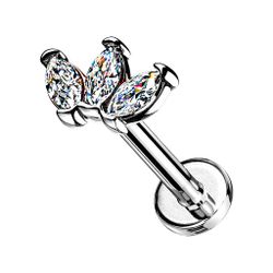 Taffstyle Piercing-Set Tragus Labret Piercing Stecker günstig online kaufen