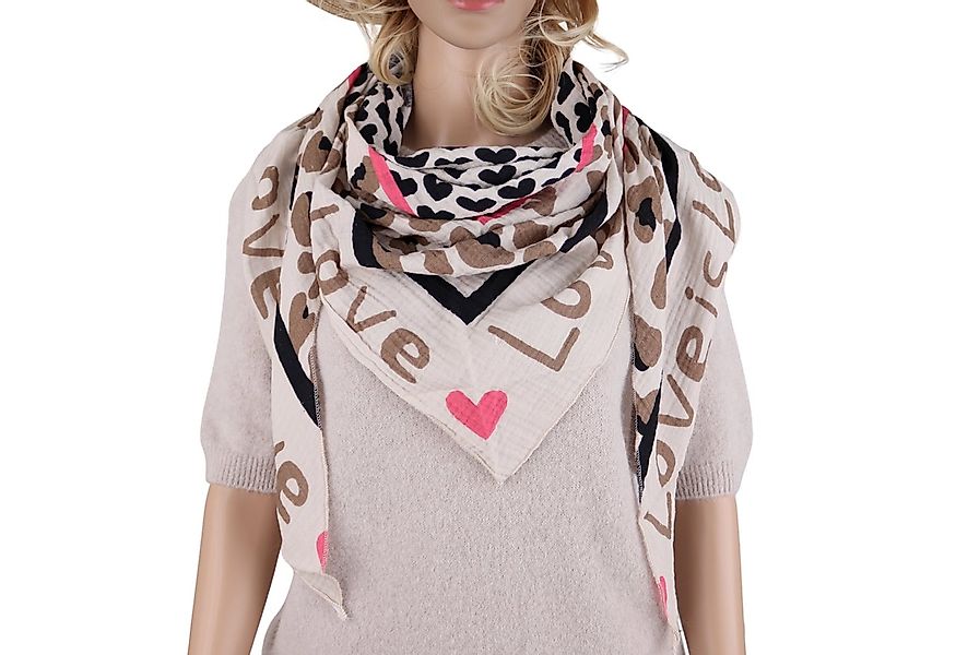 MIRROSI Dreieckstuch Aus Musellin Dreiecksschal ca.195x90 cm, Made in Italy günstig online kaufen