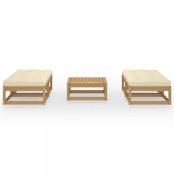 5-tlg. Garten-lounge-set Mit Kissen Kiefer Massivholz günstig online kaufen