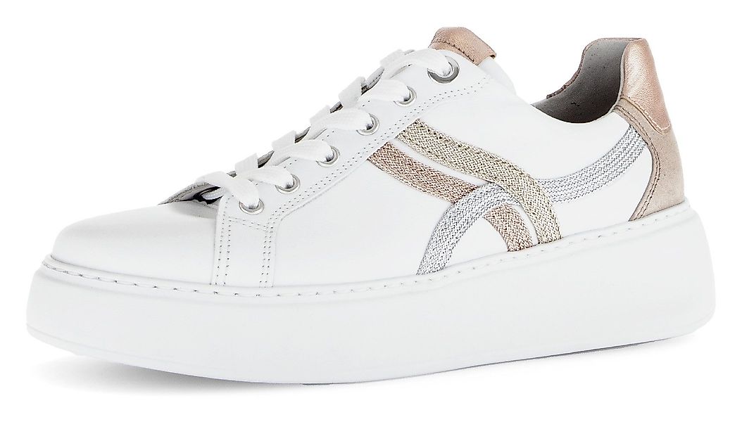 Gabor FLORENZ Plateausneaker, Freizeitschuh, Halbschuh, Schnürer, günstig online kaufen