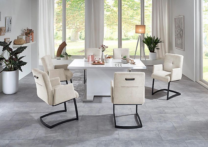 exxpo - sofa fashion Freischwinger "Affogato mit komfortablen Armlehnen", S günstig online kaufen