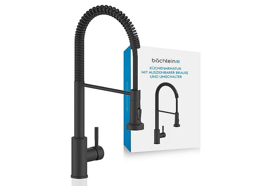 Bächlein Spültischarmatur Elegante Küchenarmatur Nedo (Schwarz-matt) hochwe günstig online kaufen