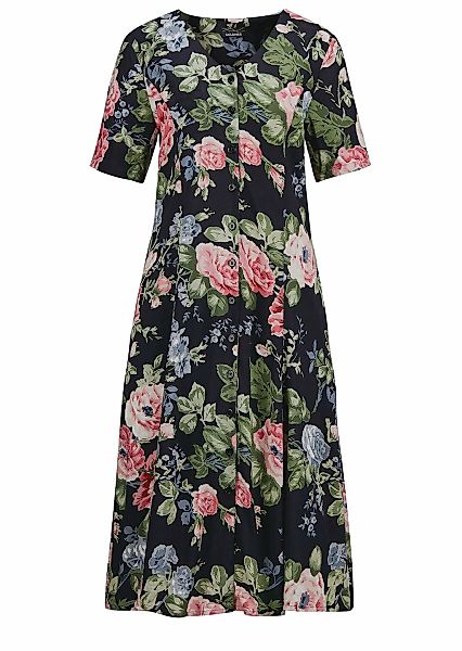 GOLDNER Sommerkleid "Kurzgröße Kleid" Seitennahttaschen Knopfleiste günstig online kaufen
