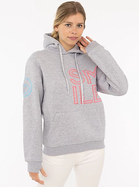 Zwillingsherz Hoodie "Alissa 2.0" mit SMILE Stickerei vorne und hinten günstig online kaufen