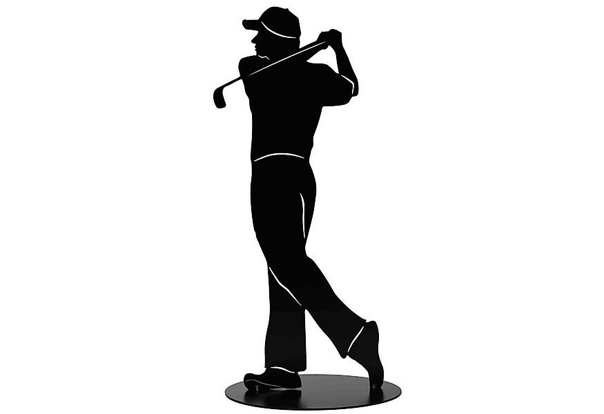 Rostikal Gartenfigur Golfspieler Figur, Gartendeko Rost oder Schwarz Golfer günstig online kaufen