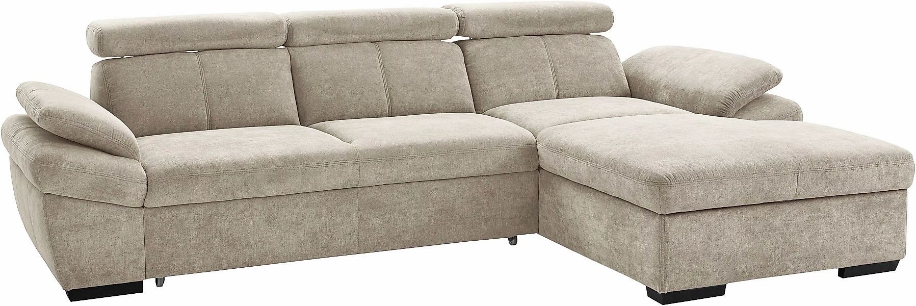 exxpo - sofa fashion Ecksofa "Salerno, inkl. Kopf- und Armteilverstellung, günstig online kaufen