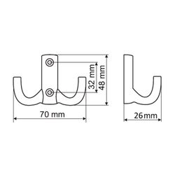 SO-TECH® Garderobenhaken Kleiderhaken JULIE BA 32 günstig online kaufen