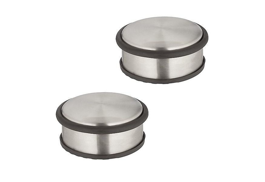 relaxdays Bodentürstopper Edelstahl Türstopper im 2er Set günstig online kaufen
