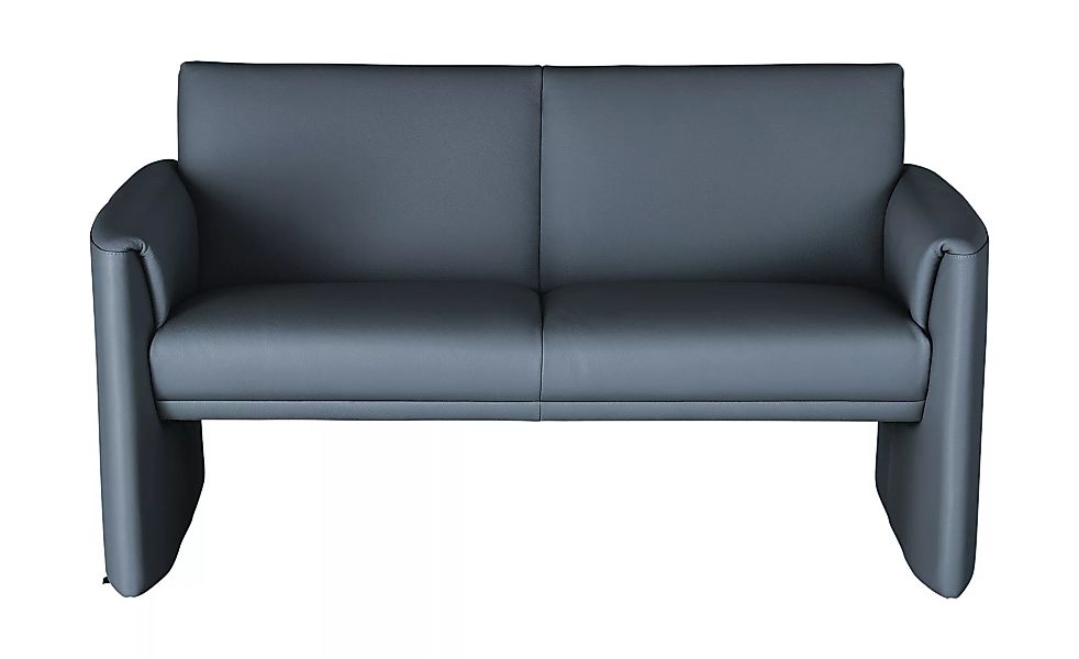 Ledersofa, niedrig - blau - 143 cm - 73 cm - 86 cm - Polstermöbel > Sofas > günstig online kaufen