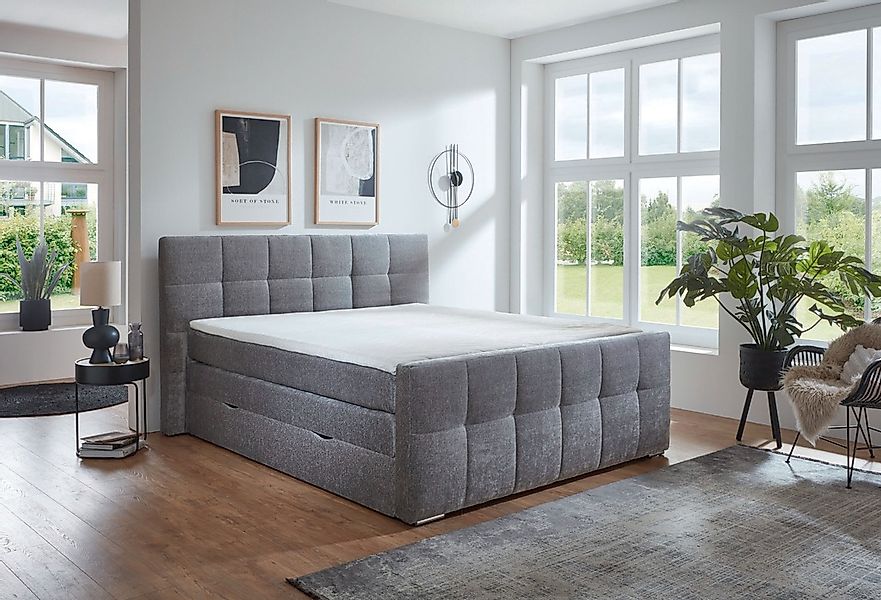 Places of Style Boxspringbett »Rosà«, H3/H3, H3/H4, H4/H4 möglich günstig online kaufen