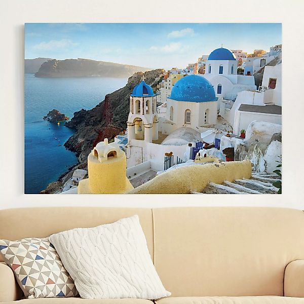 Leinwandbild Architektur & Skyline - Querformat Santorini günstig online kaufen