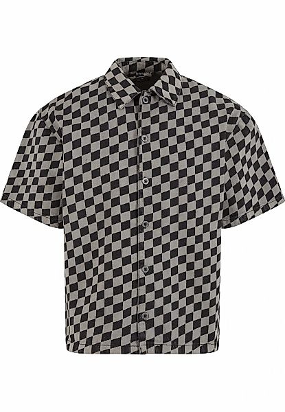 URBAN CLASSICS Langarm-Poloshirt "Urban Classics Laser Check Printed Boxy S günstig online kaufen