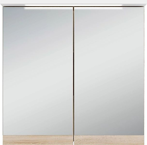 Spiegelschrank MARINO weiß matt Eiche Sonoma Nachbildung B/H/T: ca. 60x60x2 günstig online kaufen