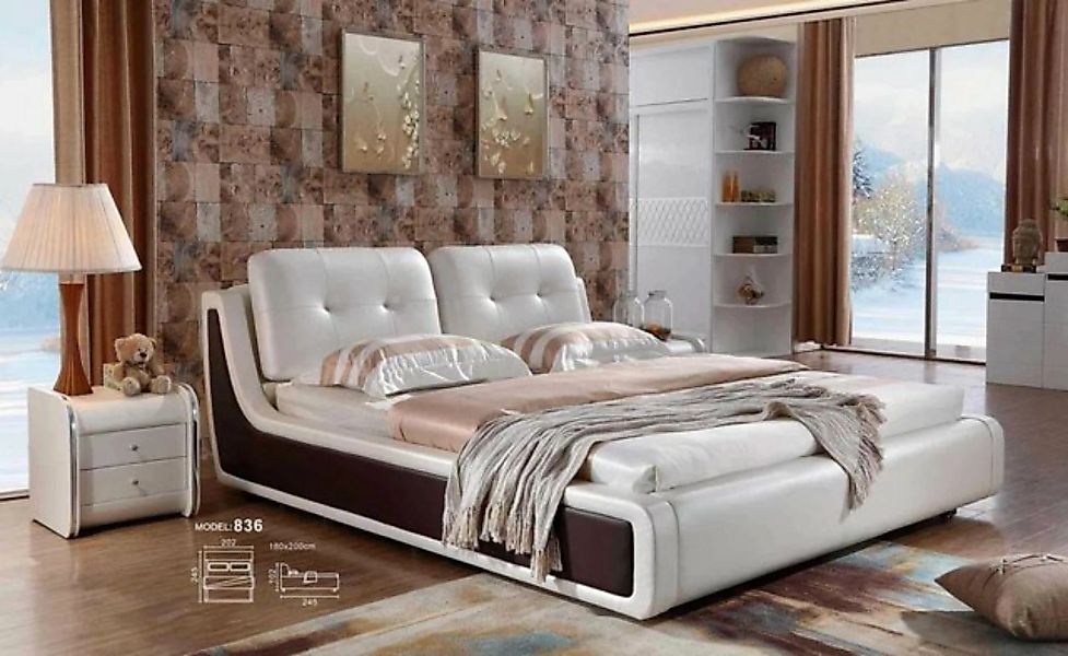 JVmoebel Bett, Doppelbett Bett Ehebett Design Luxus Polsterbett Einrichtung günstig online kaufen