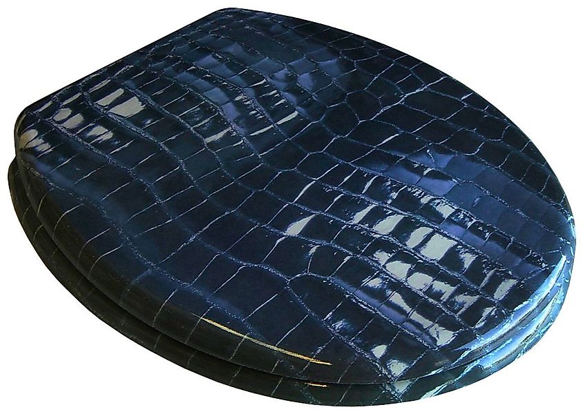 ADOB WC-Sitz Leder, mit messingverchromten Scharnieren günstig online kaufen