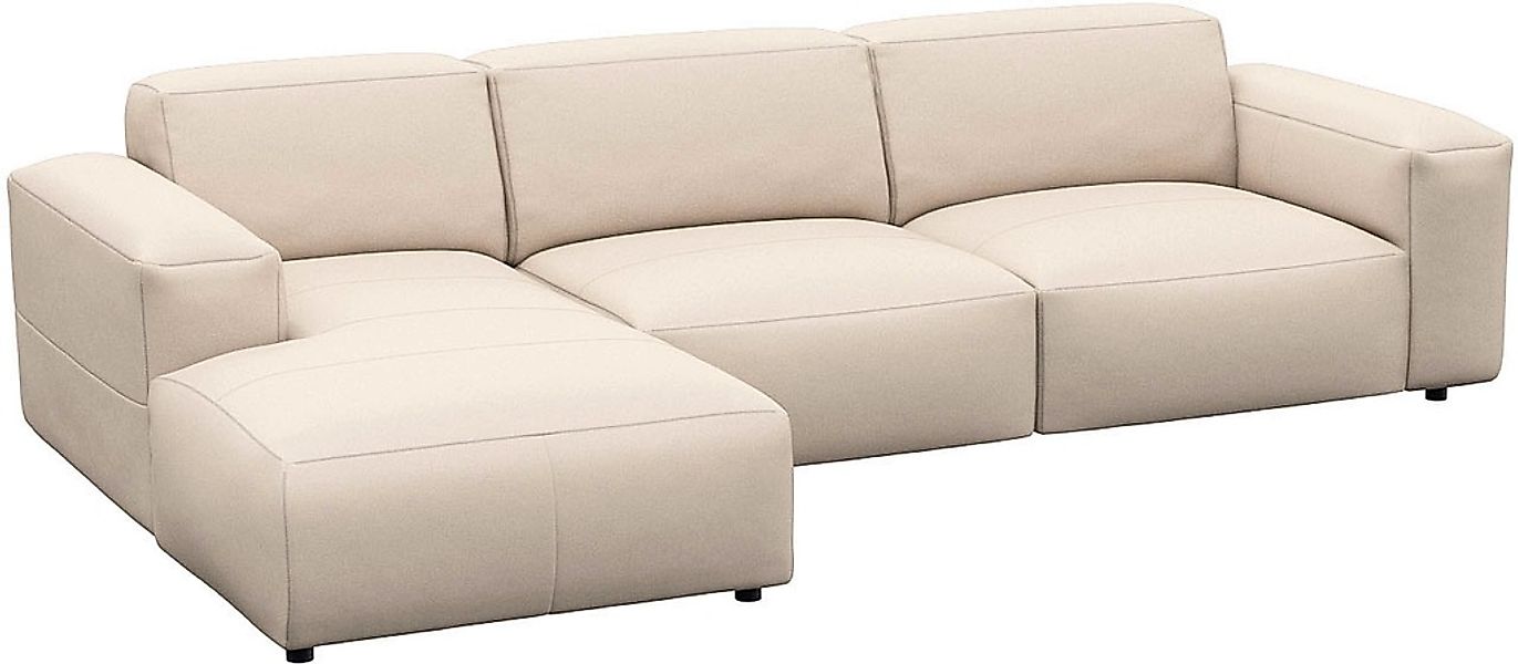 FLEXLUX Ecksofa "Lucera bequem und komfortabel durch hochwertigen Sitzaufba günstig online kaufen