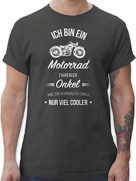 Shirtracer T-Shirt Ich bin ein Motorrad fahrender Onkel Bruder und Onkel Ge günstig online kaufen