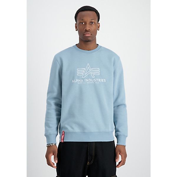 Alpha Industries  Sweatshirt Basic Sweater Embroidery - greyblue günstig online kaufen